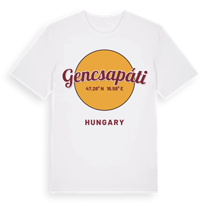 Gencsapáti cirkel t-shirt – ekologisk bomull t-shirt från Pinshirt