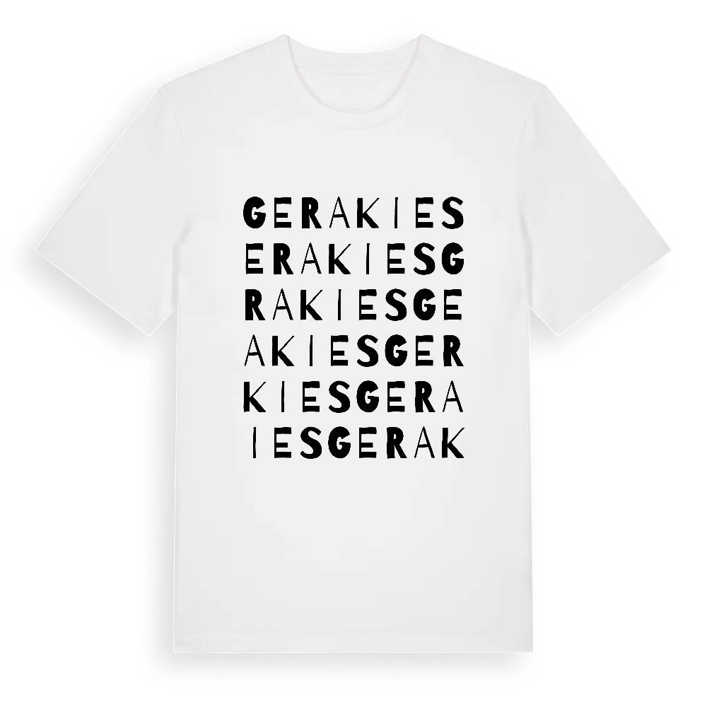 Gerakies ordlek t-shirt – White, i miljö