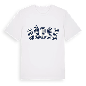 Gérce college t-shirt – ekologisk bomull t-shirt från Pinshirt