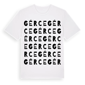 Gérce ordlek t-shirt – ekologisk bomull t-shirt från Pinshirt