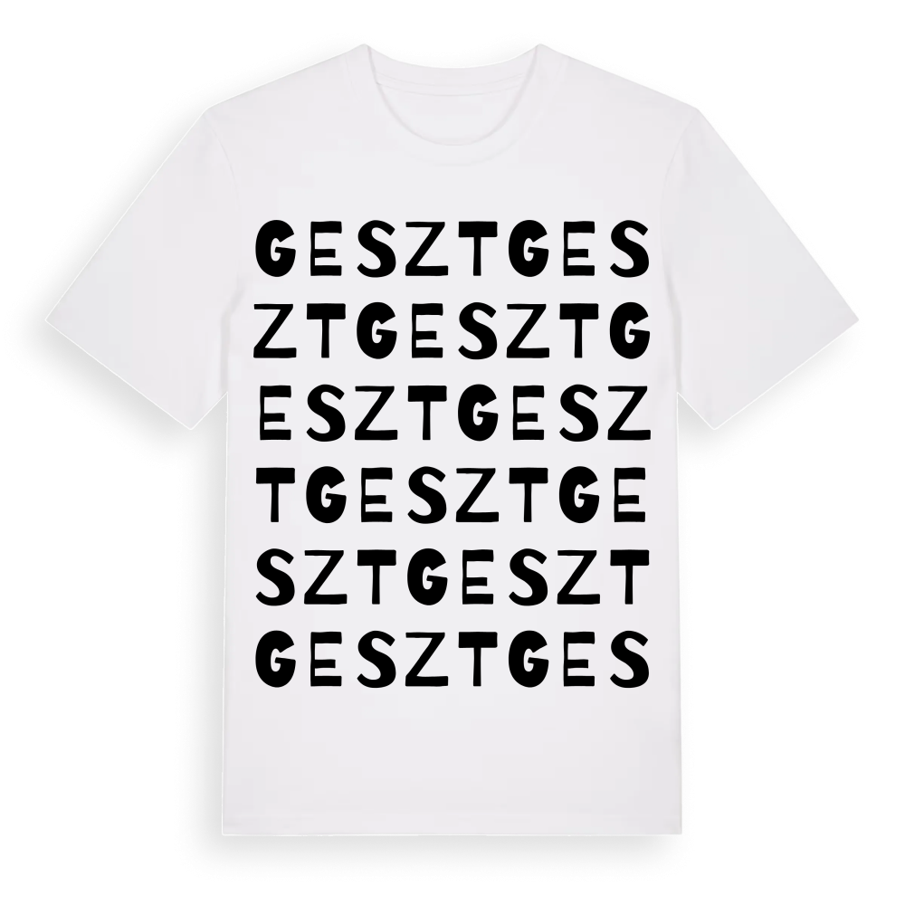Geszt ordlek t-shirt – White, i miljö