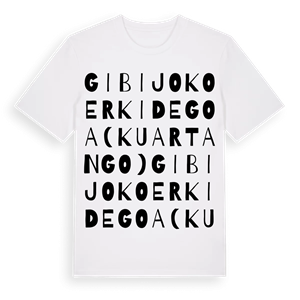 Gibijoko erkidegoa (Kuartango) ordlek t-shirt – ekologisk bomull t-shirt från Pinshirt