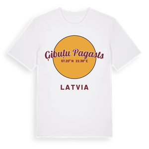 Ģibuļu pagasts cirkel t-shirt – ekologisk bomull t-shirt från Pinshirt