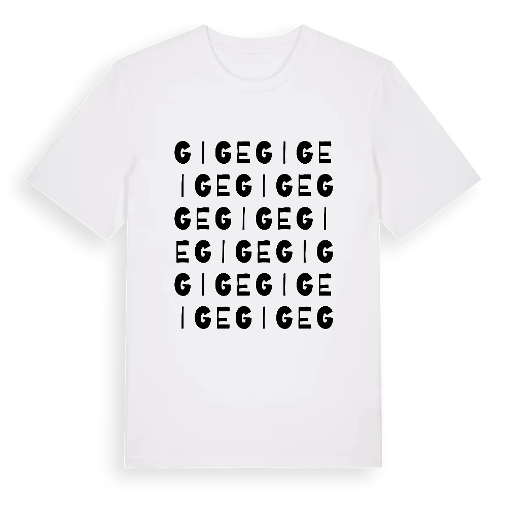 Gige ordlek t-shirt – White, i miljö