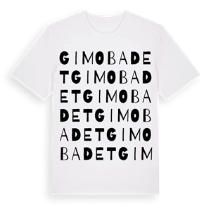 Gimobadet ordlek t-shirt – ekologisk bomull t-shirt från Pinshirt