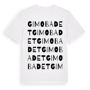 Gimobadet ordlek t-shirt – ekologisk bomull t-shirt från Pinshirt