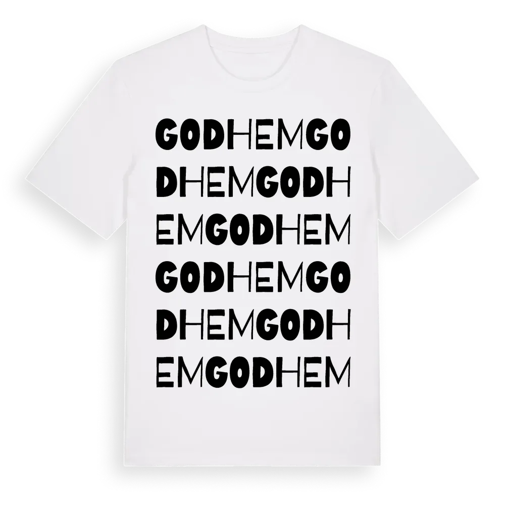 Godhem ordlek t-shirt i miljö