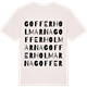 Vintage White t-shirt med Gofferholmarna ordlek t-shirt