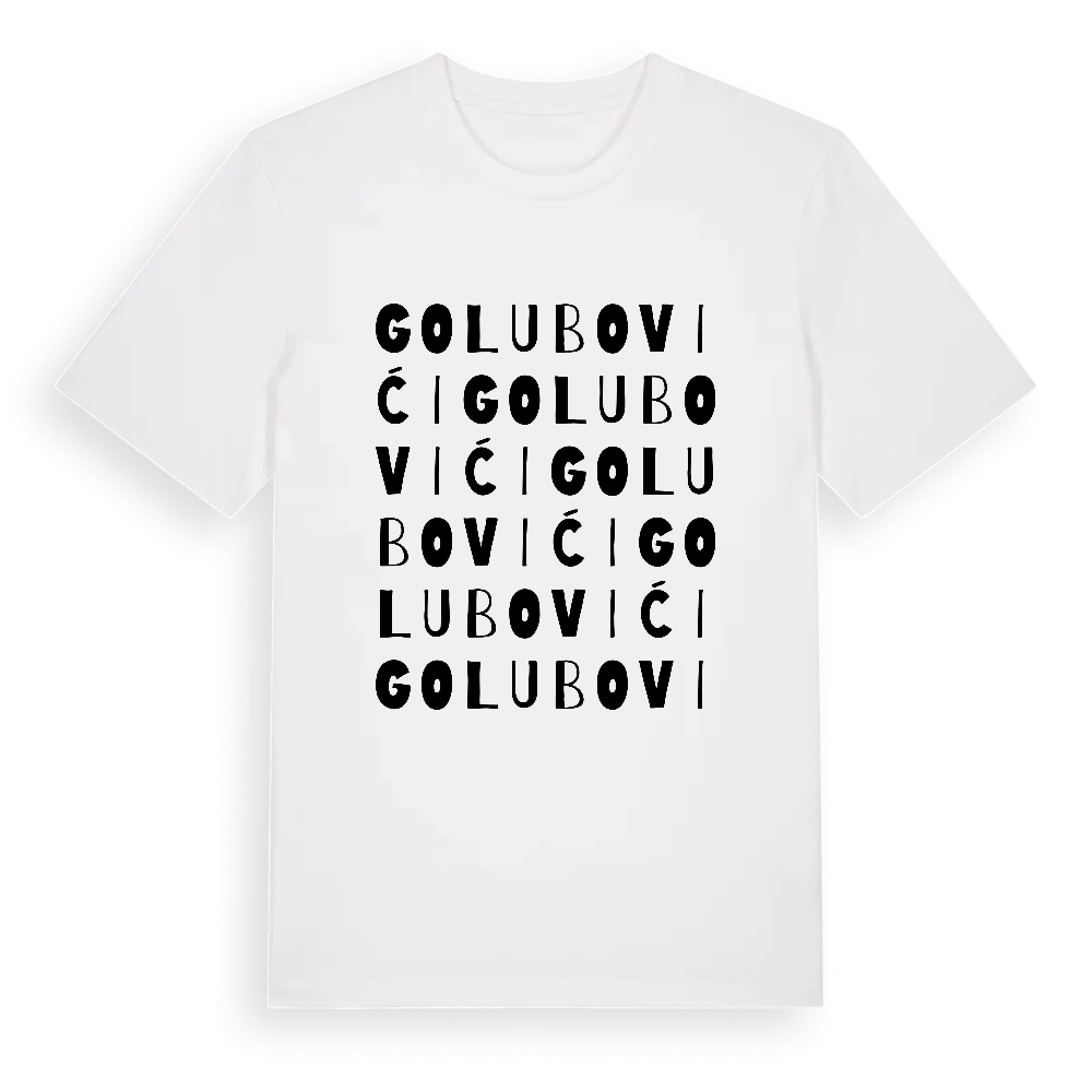 Golubovići ordlek t-shirt – White, i miljö