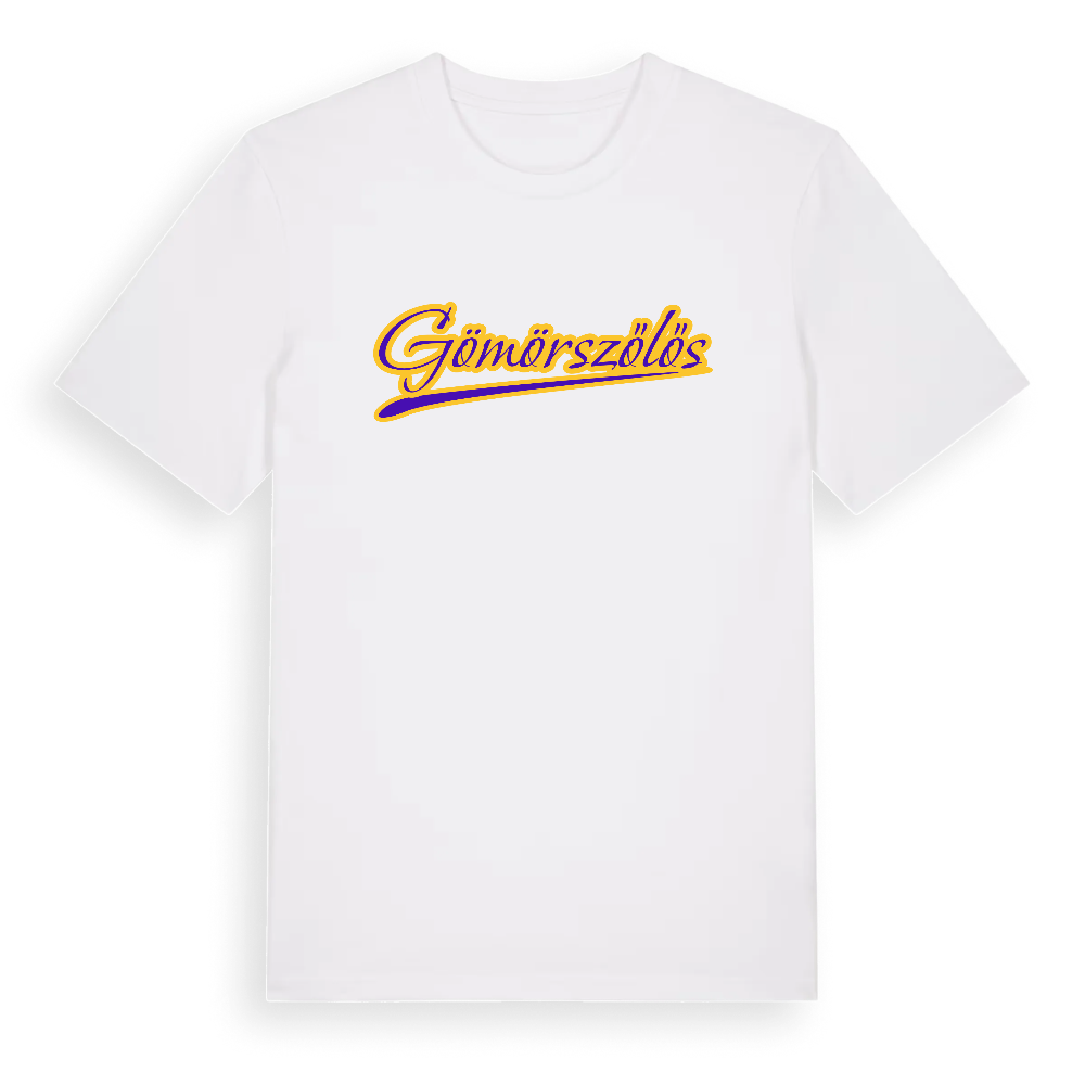 Gömörszőlős baseball t-shirt – White, i miljö