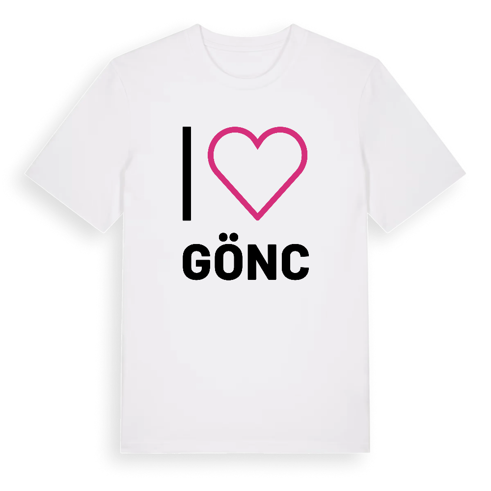 Jag älskar Gönc t-shirt stort tryck – White, i miljö