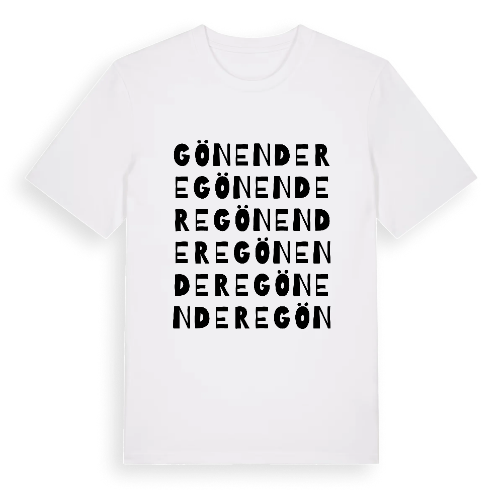 Gönendere ordlek t-shirt – White, i miljö