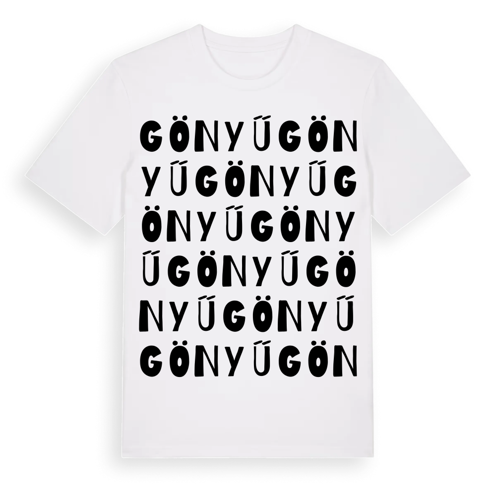Gönyű ordlek t-shirt – White, i miljö