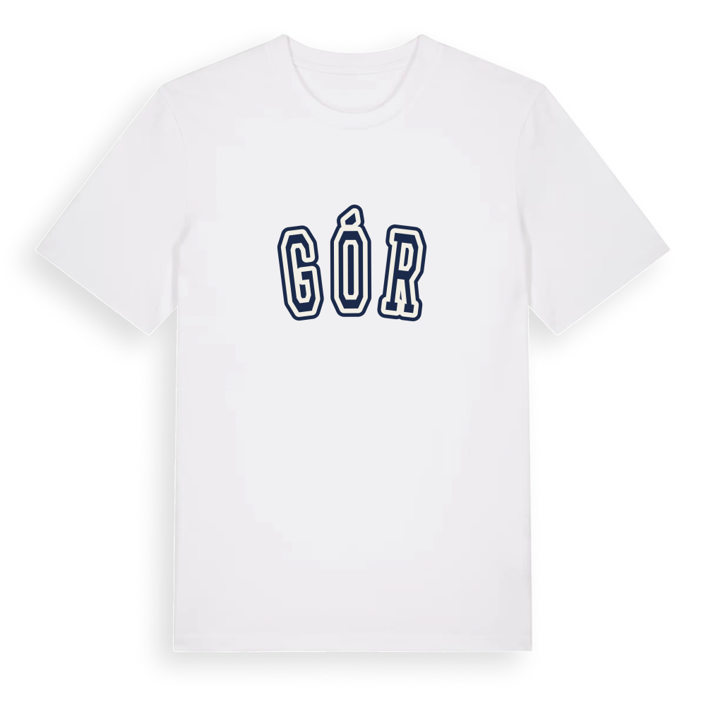 Gór college t-shirt – White, i miljö