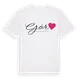 Gór hjärta t-shirt
