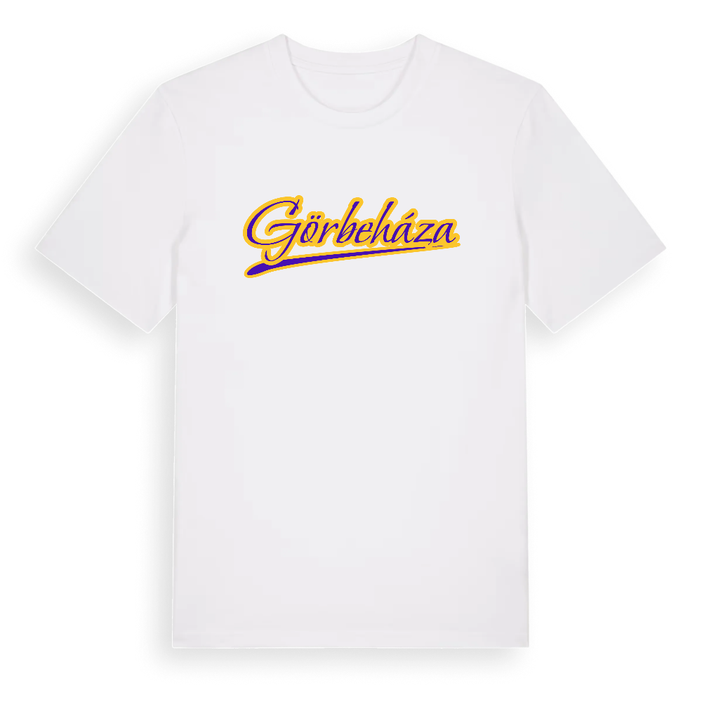 Görbeháza baseball t-shirt – White, i miljö