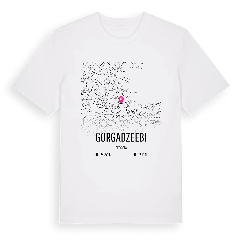 Gorgadzeebi karta t-shirt – White, i miljö