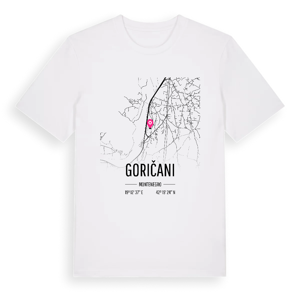 Goričani karta t-shirt – White, i miljö