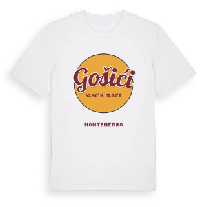 Gošići cirkel t-shirt – ekologisk bomull t-shirt från Pinshirt