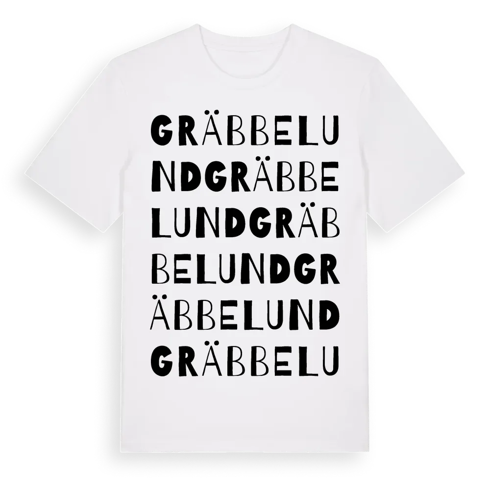 Gräbbelund ordlek t-shirt i miljö