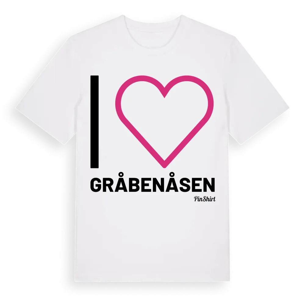 Jag älskar Gråbenåsen t-shirt stort tryck i miljö