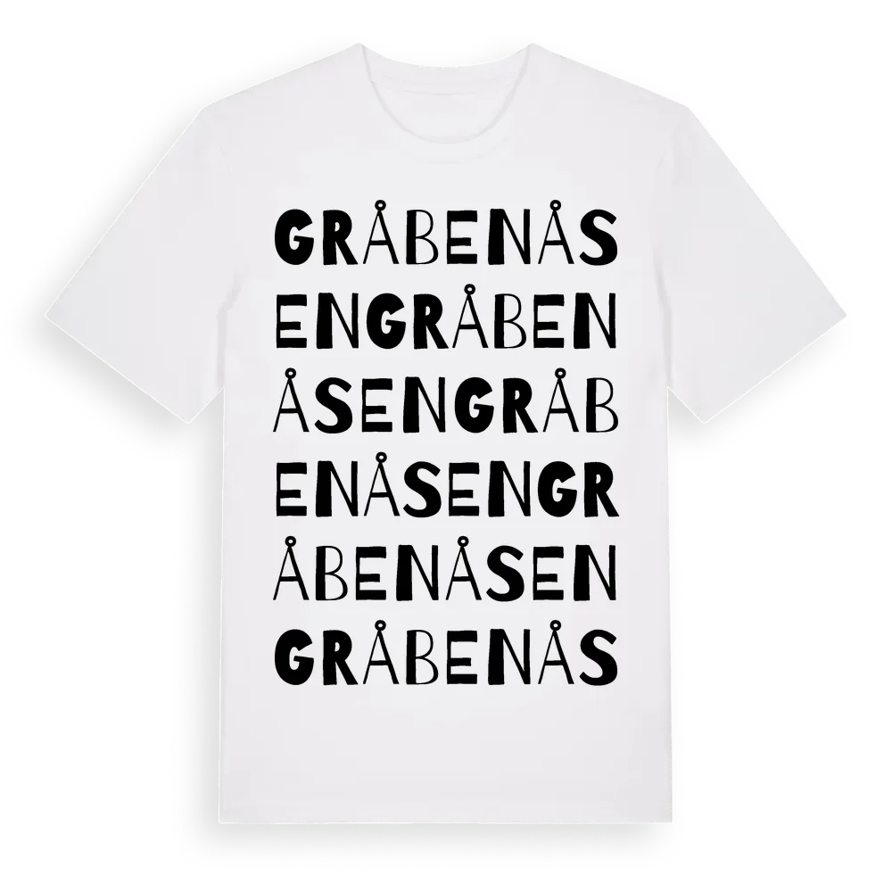Gråbenåsen ordlek t-shirt i miljö
