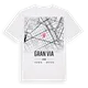Gran Via karta t-shirt