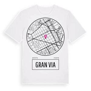 Gran Via t-shirt – ekologisk bomull t-shirt från Pinshirt