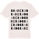 Vintage White t-shirt med Granerud ordlek t-shirt