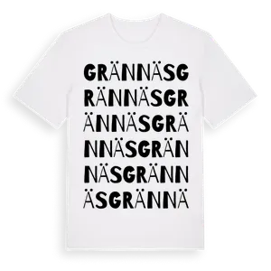 Grännäs ordlek t-shirt – ekologisk bomull t-shirt från Pinshirt