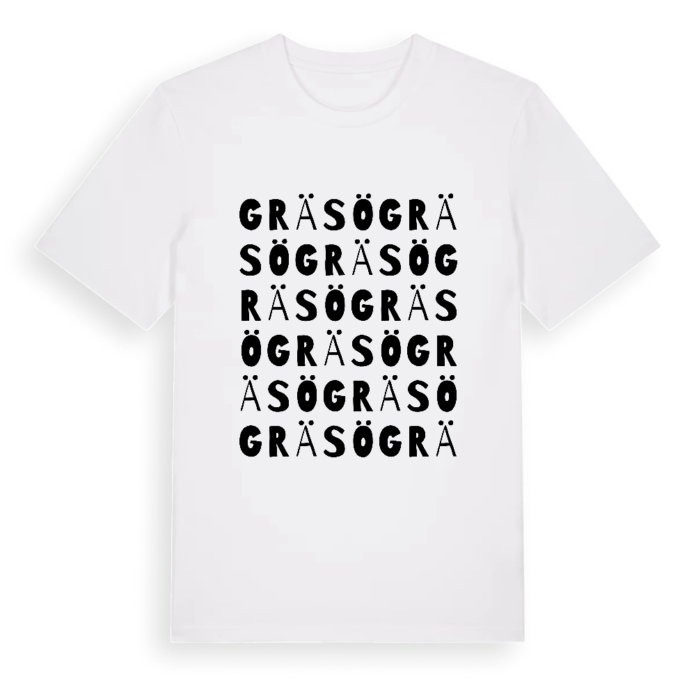 Gräsö ordlek t-shirt – White, i miljö