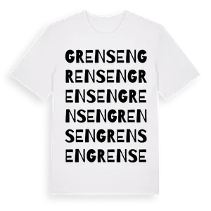 Grensen ordlek t-shirt – ekologisk bomull t-shirt från Pinshirt