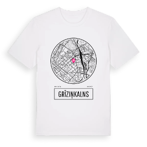 Grīziņkalns t-shirt – ekologisk bomull t-shirt från Pinshirt