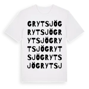 Grytsjö ordlek t-shirt – ekologisk bomull t-shirt från Pinshirt