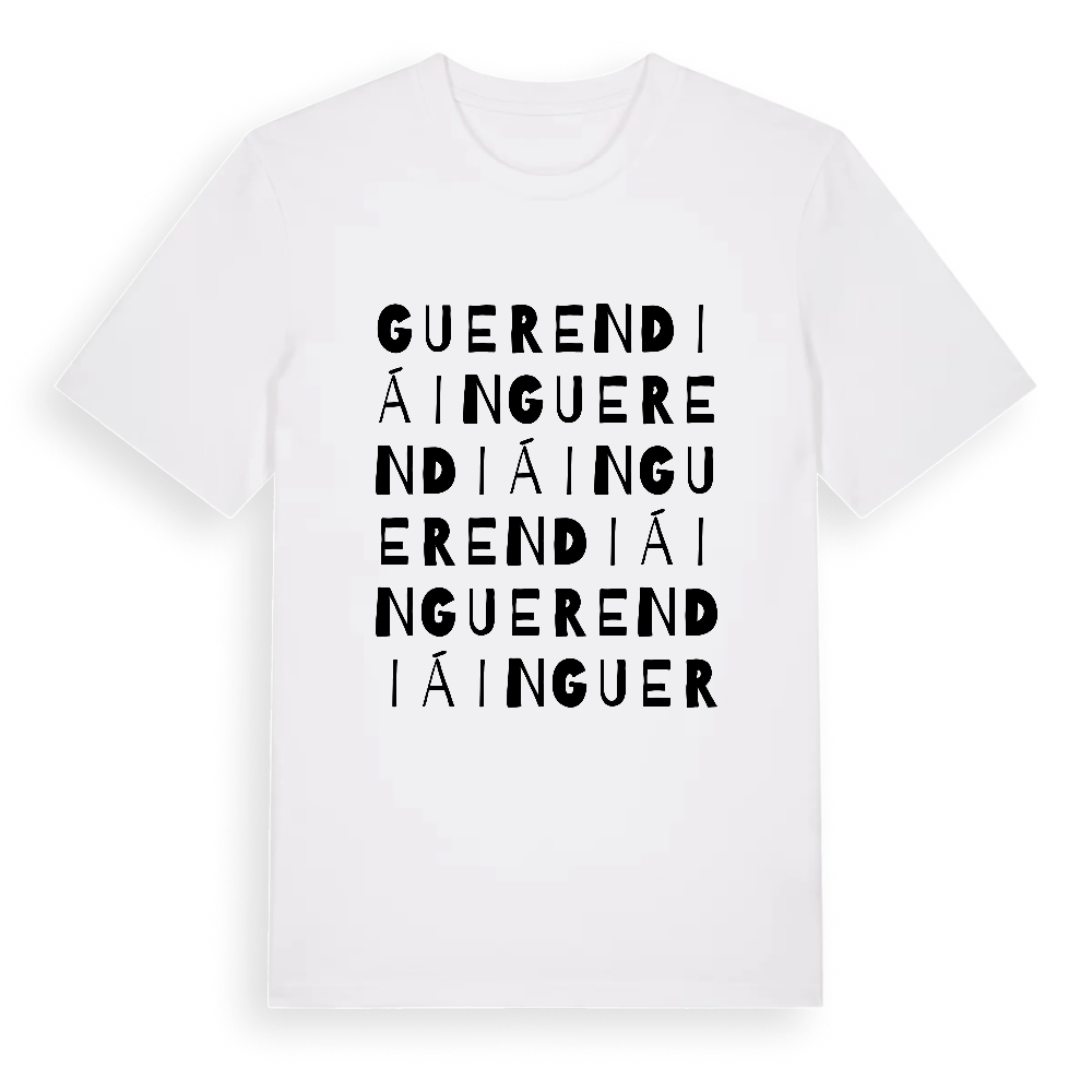 Guerendiáin ordlek t-shirt – White, i miljö