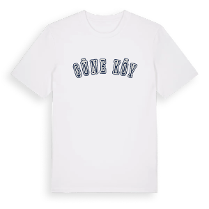 Güneşköy college t-shirt – ekologisk bomull t-shirt från Pinshirt