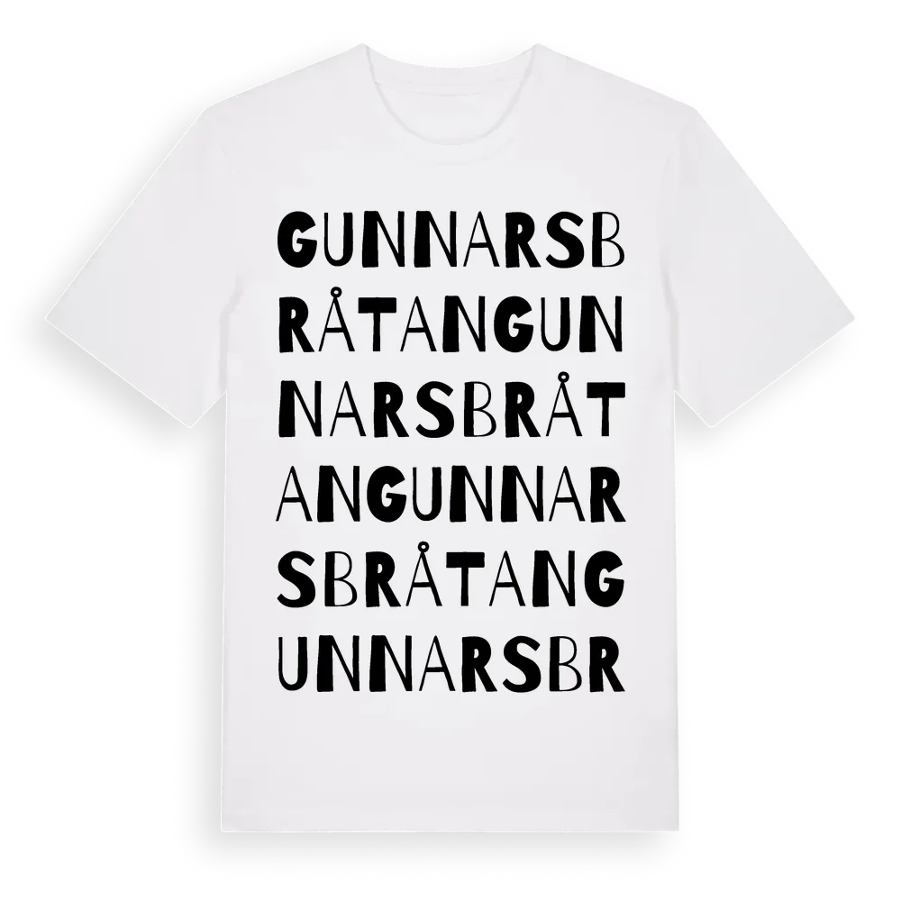 Gunnarsbråtan ordlek t-shirt i miljö