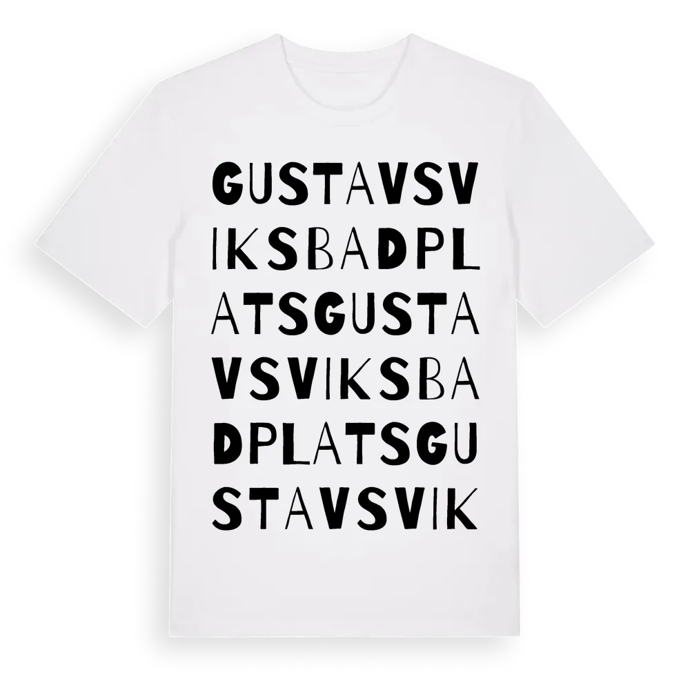 Gustavsviks Badplats ordlek t-shirt i miljö
