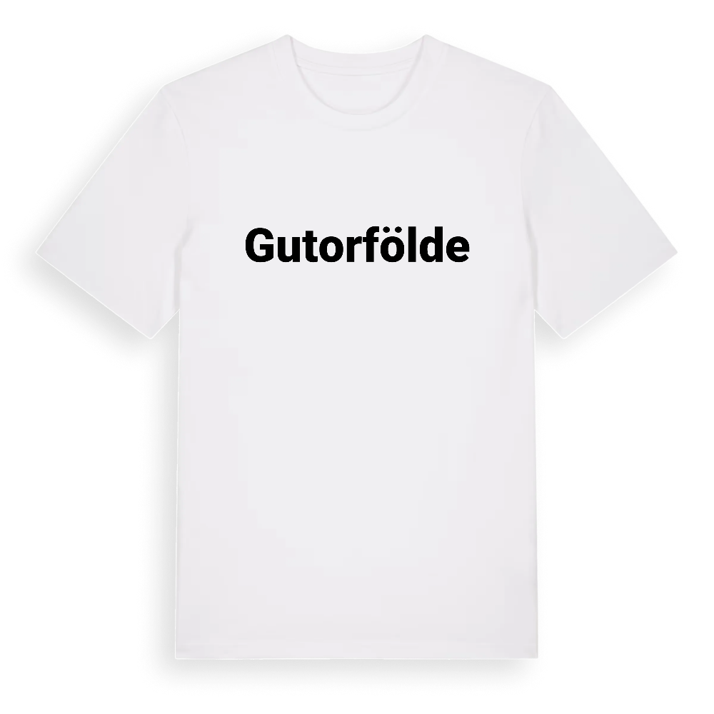 Gutorfölde fetstil t-shirt – White, i miljö
