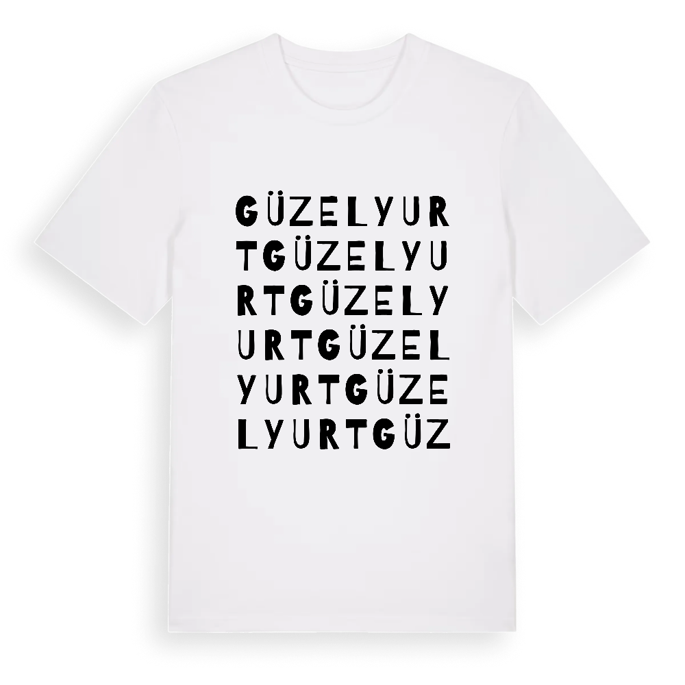 Güzelyurt ordlek t-shirt – White, i miljö