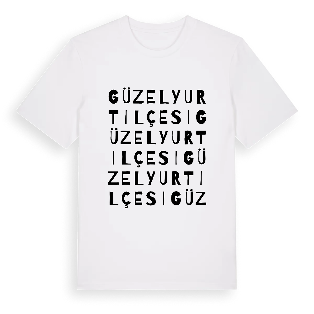 Güzelyurt ilçesi ordlek t-shirt – White, i miljö