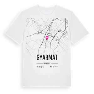 Gyarmat karta t-shirt – ekologisk bomull t-shirt från Pinshirt
