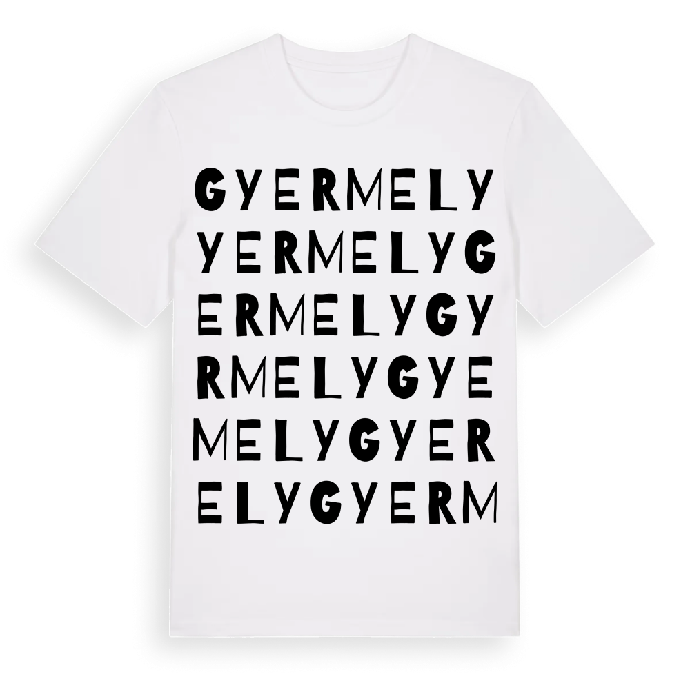 Gyermely ordlek t-shirt – White, i miljö