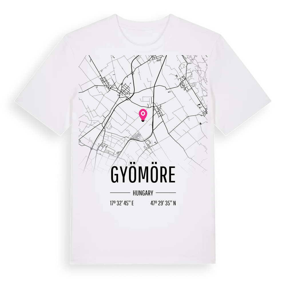 Gyömöre karta t-shirt – White, i miljö
