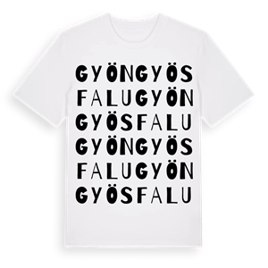 Gyöngyösfalu ordlek t-shirt – ekologisk bomull t-shirt från Pinshirt