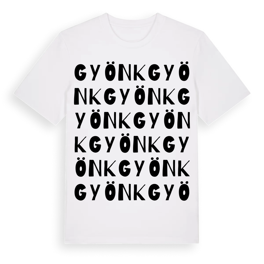 Gyönk ordlek t-shirt – White, i miljö