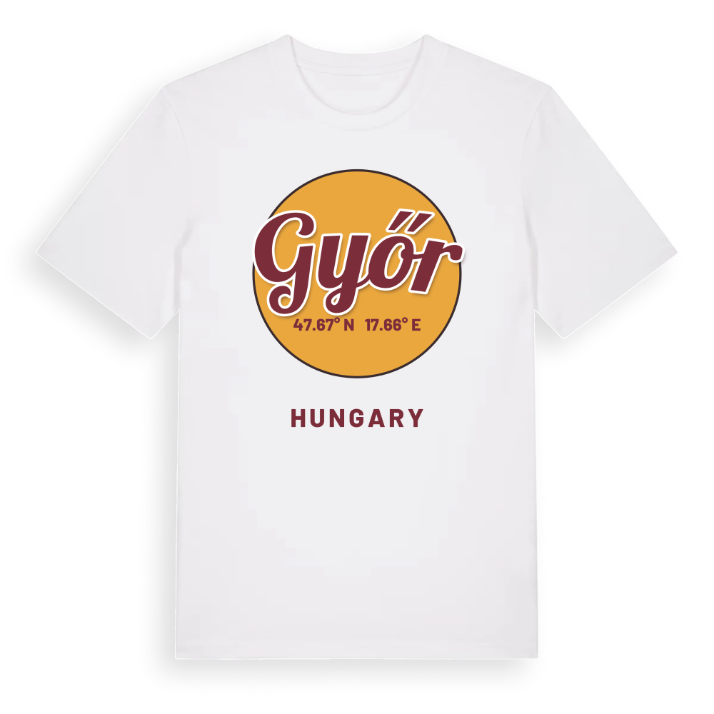 Győr cirkel t-shirt – White, i miljö