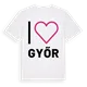 Jag älskar Győr t-shirt stort tryck