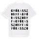 Győrasszonyfa ordlek t-shirt