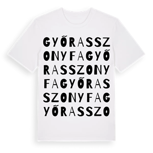 Győrasszonyfa ordlek t-shirt – ekologisk bomull t-shirt från Pinshirt